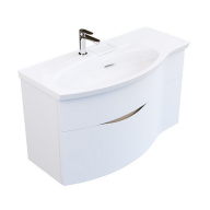 RV.100Lh/WHT.M Тумба RIVA 100 см левая, белая матовая KERAMA MARAZZI