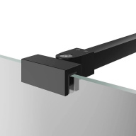 VE.FB250.BSD.BLK.M Фиксатор для стеклянной шторки VETRO, 25 см, матовый черный KERAMA MARAZZI