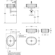VE.wb.50/SAN Раковина ARTBASIN Vento 50 см, цв песочный KERAMA MARAZZI