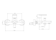 VL.2603.KM.SST Смеситель Велато для ванны, брашированная сталь KERAMA MARAZZI