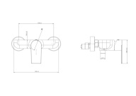 VL.2604.KM.SST Смеситель Велато для душа, брашированная сталь KERAMA MARAZZI