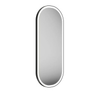 Зеркало CONO овальное 42 с подсветкой, черное матовое KERAMA MARAZZI