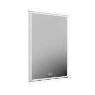 TE.mi.60 Зеркало TECNO c LED 60 с подсветкой, с функцией антизапотевание, белое глянцевое KERAMA MARAZZI
