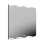 TE.mi.90.1 Зеркало TECNO c LED 90 с макро линзой, с подсветкой, с функцией антизапотевание, белое глянцевое KERAMA MARAZZI
