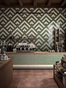 Керамогранит с эффектом состаривания и этническими орнаментами