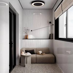 Крупноформатная плитка с рельефом линий